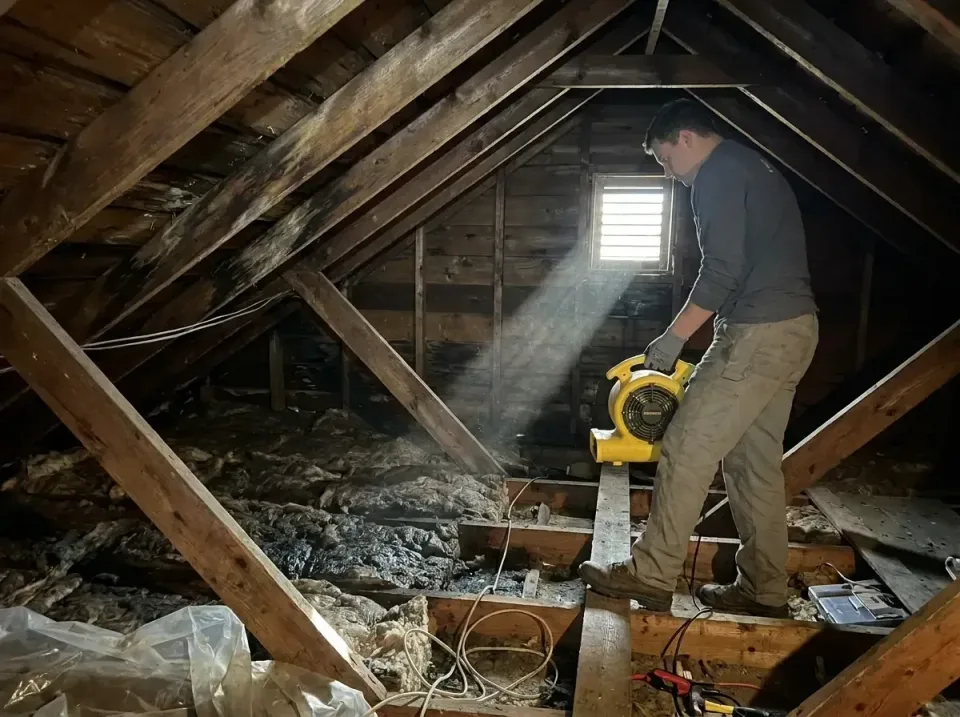 attic-water-damage-drying-proc-007 — frequently asked questions, Emergency Water Extraction & 24/7 Flood Response in Merrill…